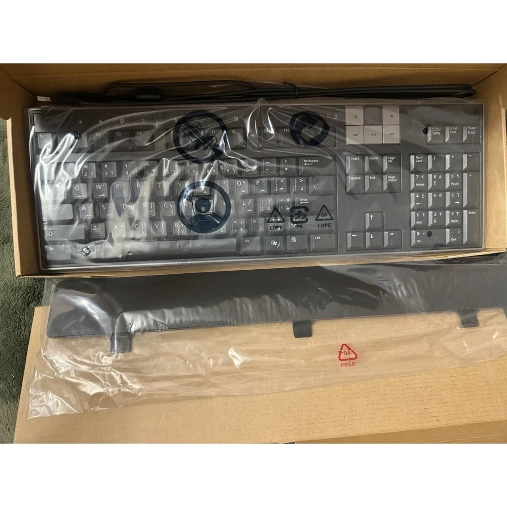 Dell Wired Keyboard Y-U0003-DEL5 Arabic Layout USB New Sealed Box